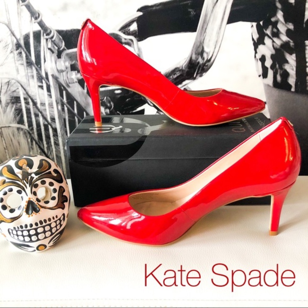 Kate Spade Vida Red Patent Leather Heels